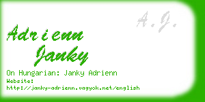 adrienn janky business card